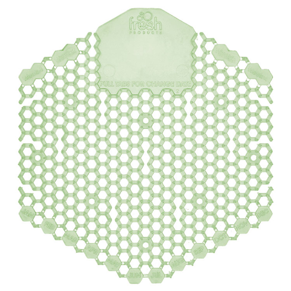 FRESH PRODUCTS 3WDS60 MIN Wave 3D Urinal Deodorizer, Herbal Mint Scent, 58 g, 10/Box, 6 Boxes/Carton