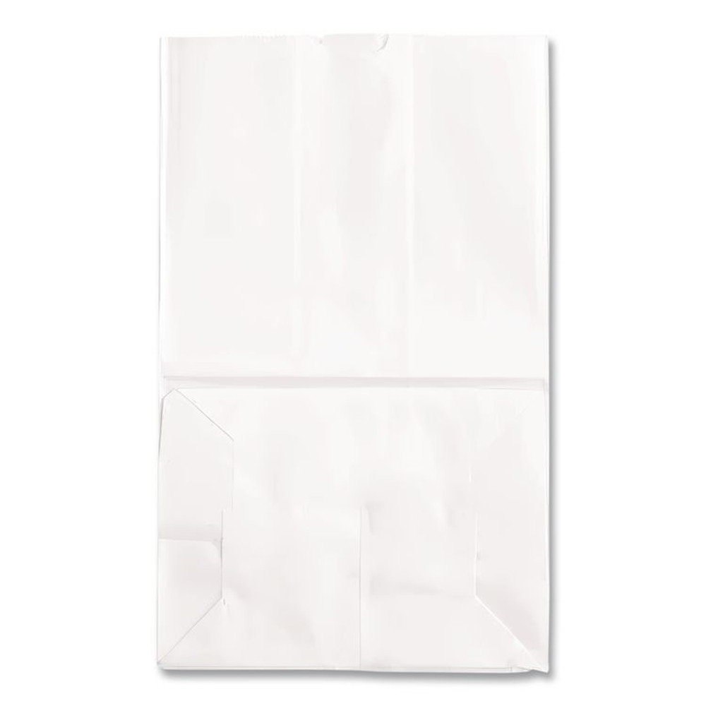 ROSS & WALLACE PAPER PRODUCTS, INC. GW20S500 Grocery Paper Bags, 20# Squat Size, 40# Basis Weight, 8.13" x 5.88" x 12.5", White, 500/Bundle