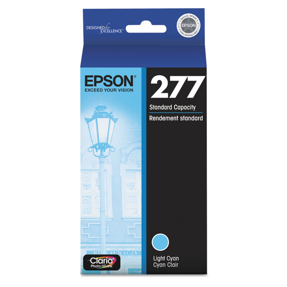 EPSON AMERICA, INC. T277520S T277520-S (277) Claria Ink, 360 Page-Yield, Light Cyan