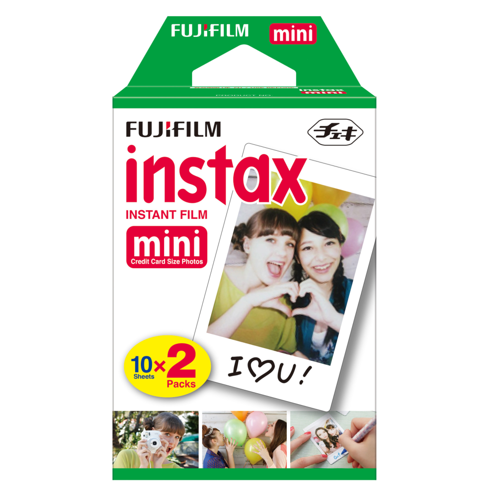 Take photos at the next family gathering or work party with this colorful film. The film is designed for your instax mini camera and provides great grain quality thanks to direct positive sigma crystal emulsion technology.  For use with your Fujifilm instax mini camera.  Provides crisp, colorful images with each shot.  Direct positive sigma crystal emulsion technology offers high grain quality.