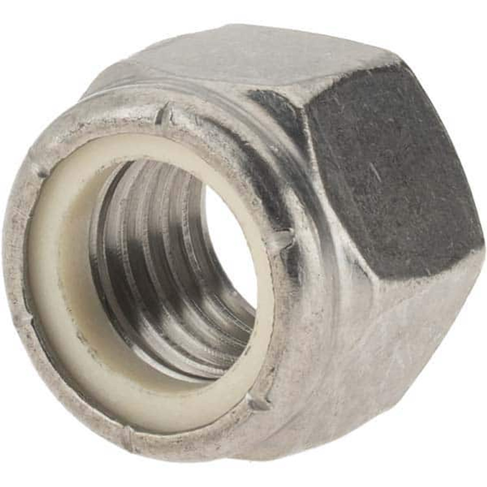 Value Collection 163787 Hex Lock Nut: Insert, Nylon Insert, 3/4-10, Grade 316 Stainless Steel, Uncoated