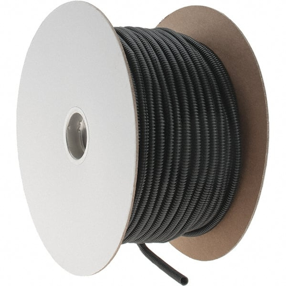 Value Collection BD-LTC-25250 0.27" ID, Black Polyethylene Corrugated Cable Sleeve