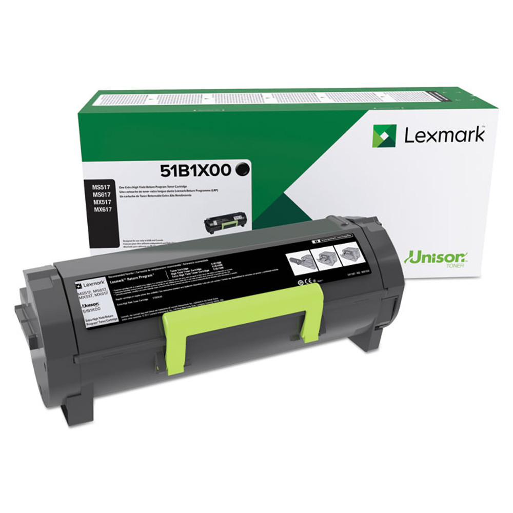 LEXMARK INT'L, INC. 51B1X00 51B1X00 Unison Extra High-Yield Toner, 20,000 Page-Yield, Black