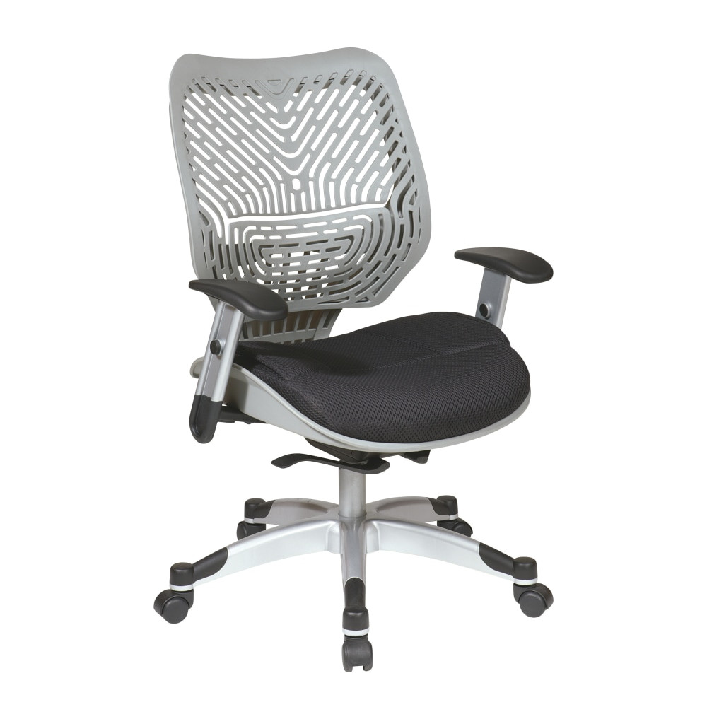 OFFICE STAR PRODUCTS 86-M34C625R Office Star SPACE Revv Mesh Chair, Fog Gray/Raven