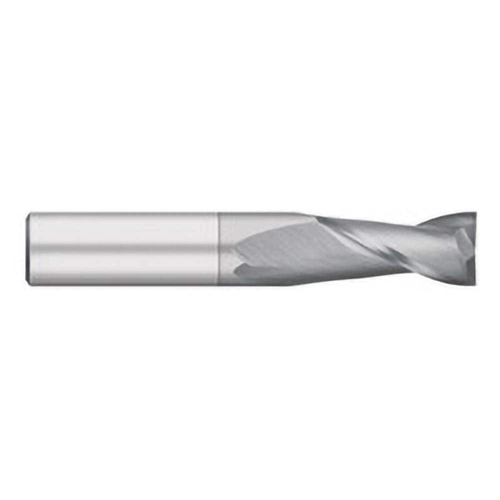 Titan USA TC90024 Square End Mill:  0.3750" Dia, 1" LOC, 0.375" Shank Dia, 2.5" OAL, 2 Flutes, Solid Carbide