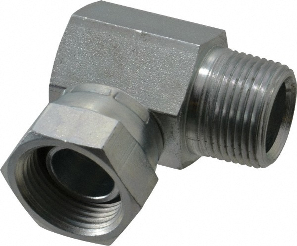 Weatherhead 2047-12-12S Industrial Pipe 90 ° Elbow Adapter: 3/4-14 Female Thread, 3/4-14 Male Thread, FNPSM x MNPT