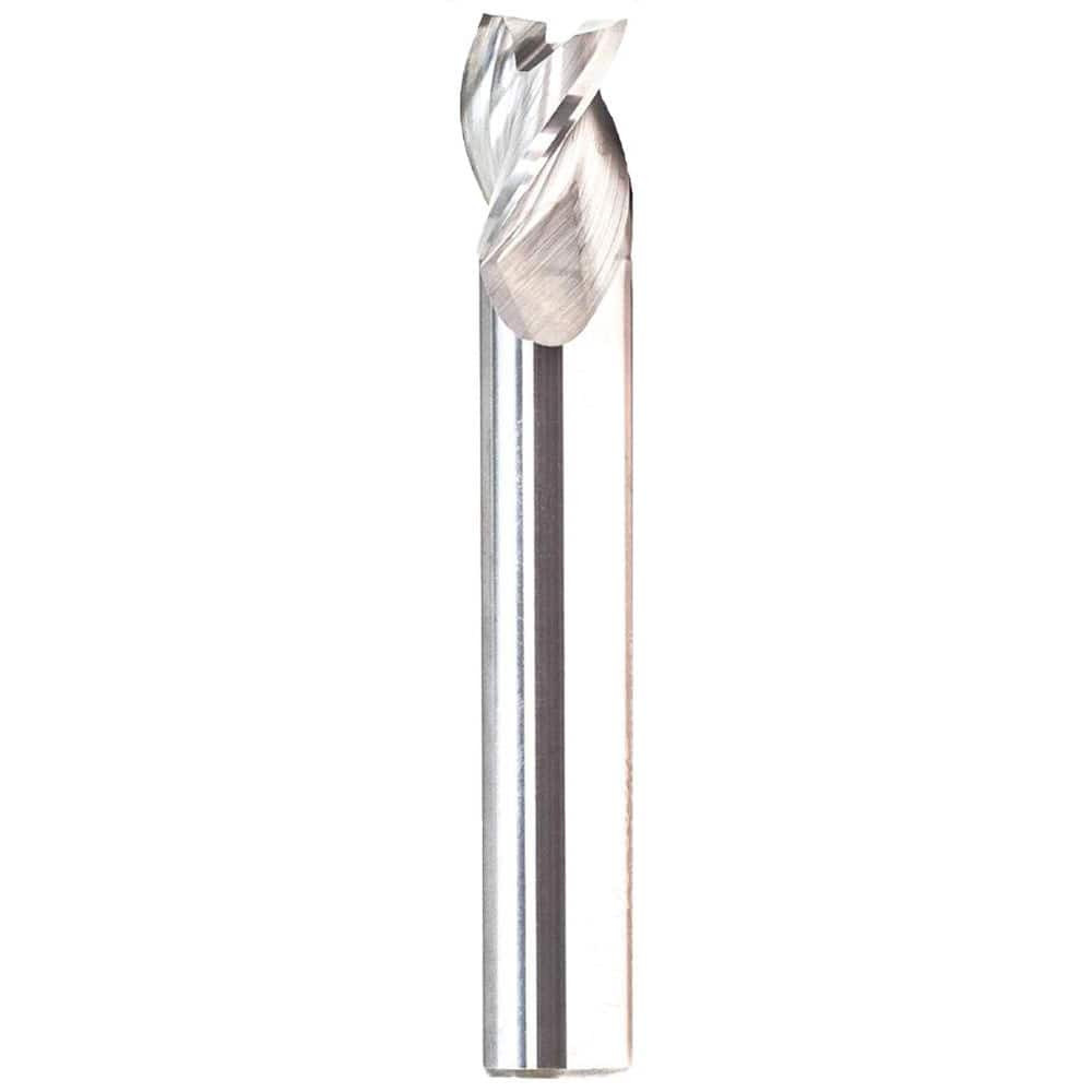 GWS 314860 Corner Radius End Mill: 1/2" Dia, 1-1/4" LOC, 0.1200" Radius, 3 Flute, Solid Carbide