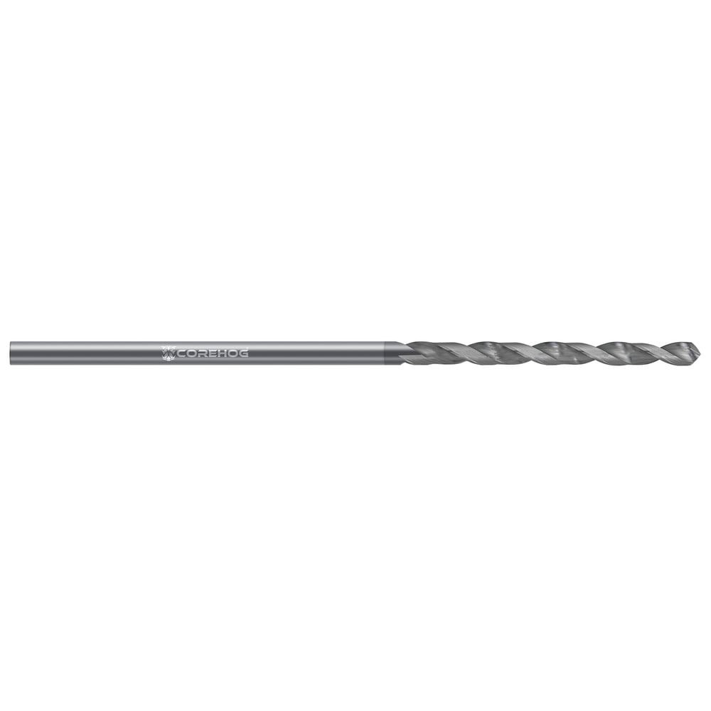 Corehog C27340 Jobber Length Drill Bits; Drill Bit Size (Wire): #30 ; Drill Bit Size (Decimal Inch): 0.1285 ; Drill Bit Material: Solid Carbide ; Cutting Direction: Right Hand ; Coating/Finish: CVD Diamond ; Number of Flutes: 2