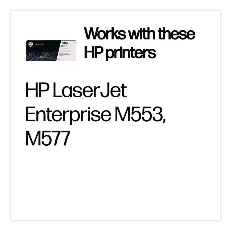 HP INC CF361A HP 508A, (CF361A) Cyan Original LaserJet Toner Cartridge