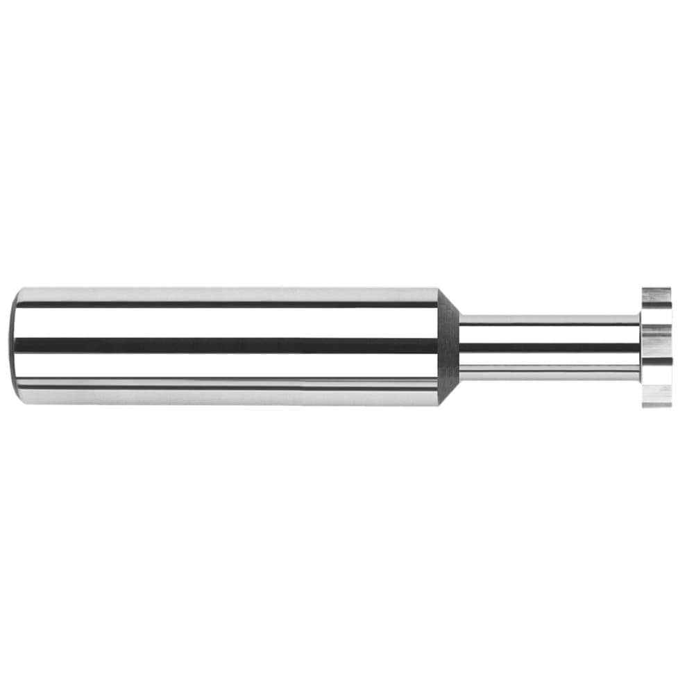 Harvey Tool 22615 Woodruff Keyseat Cutter: 0.5" Cut Dia, 0.04" Cut Width, 1/2" Shank Dia, Straight Tooth