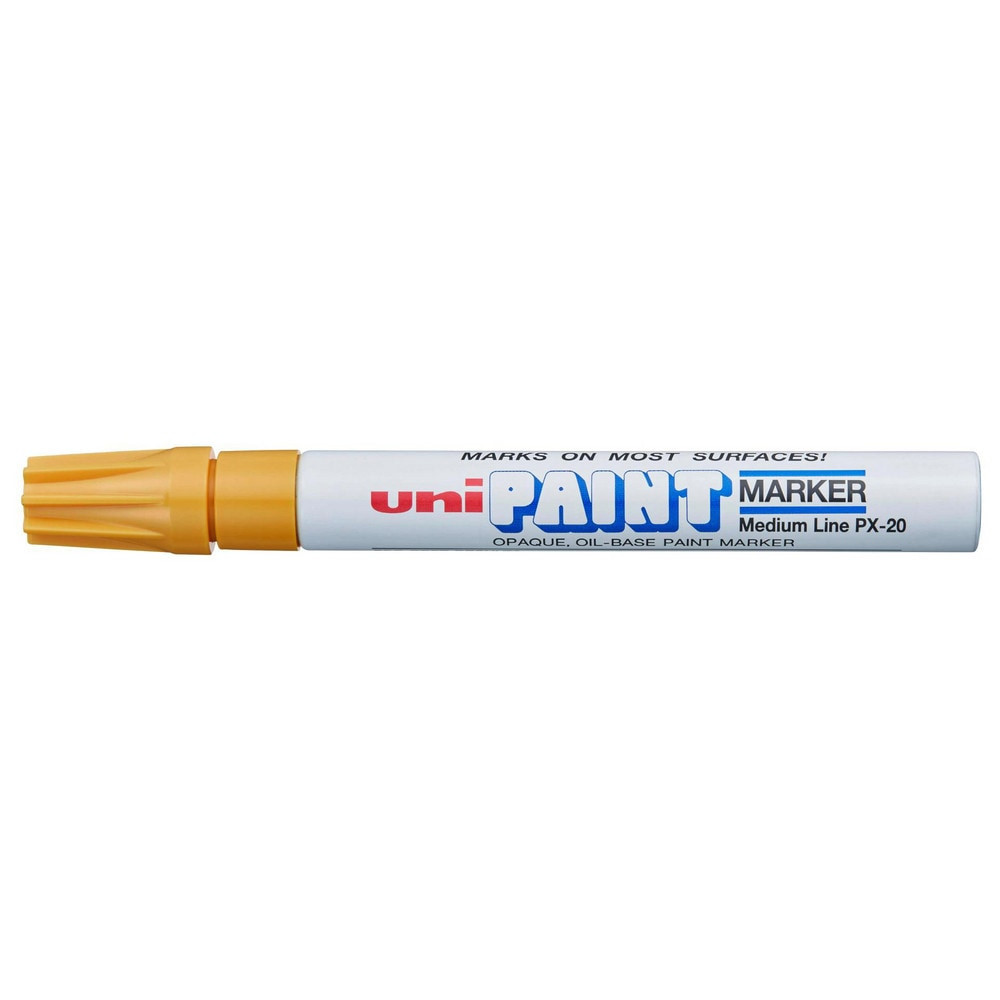 Uni-Ball 63607 Paint Pen Marker: Orange, Oil-Based, Bullet Point