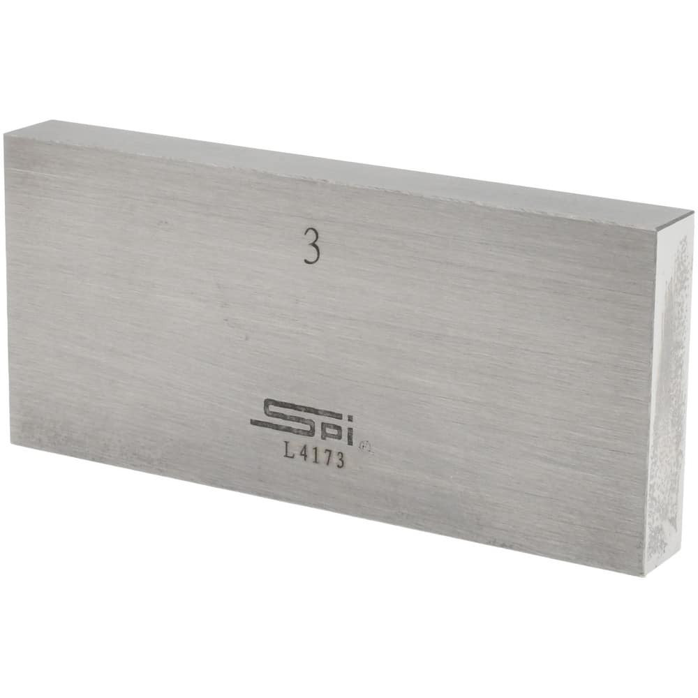 SPI 12-719-1 Rectangle Steel Gage Block: 3", Grade 0