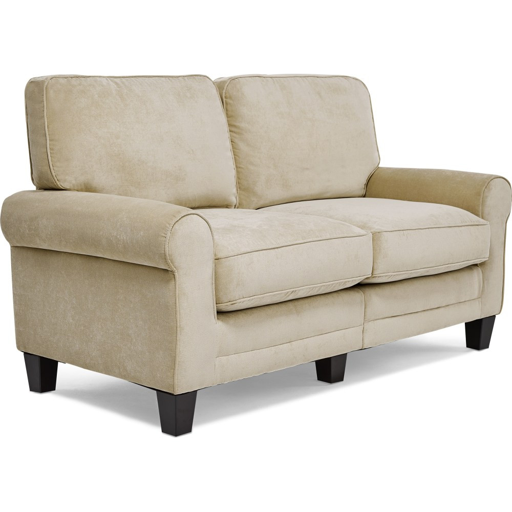 MILLWORK HOLDING CO INC Serta UPH200004  RTA Copenhagen Collection Fabric Loveseat Sofa, 61inW, Vanity Beige