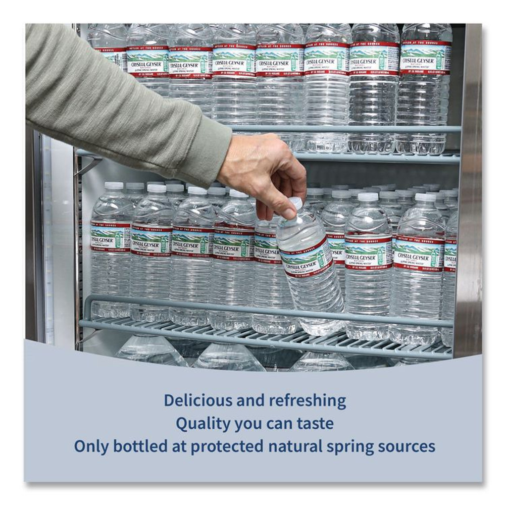 CRYSTAL GEYSER WATER CO 35001CTDEP Natural Alpine Spring Water, 16.9 oz Bottle, 35/Carton