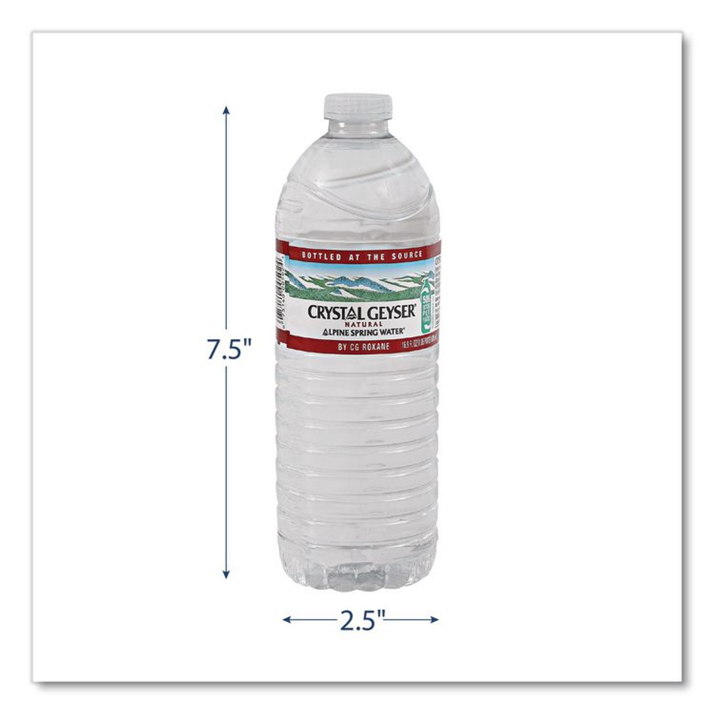 CRYSTAL GEYSER WATER CO 35001CTDEP Natural Alpine Spring Water, 16.9 oz Bottle, 35/Carton