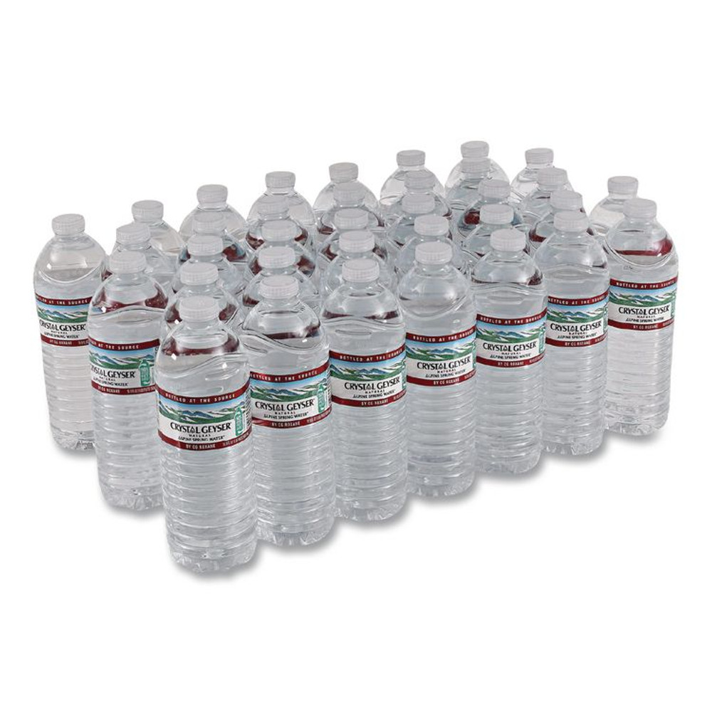 CRYSTAL GEYSER WATER CO 35001CTDEP Natural Alpine Spring Water, 16.9 oz Bottle, 35/Carton