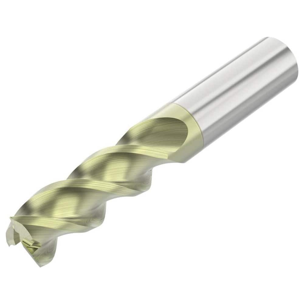 Niagara Cutter 10023054 Corner Radius End Mill: 3/8" Dia, 1" LOC, 0.02" Radius, 3 Flutes, Solid Carbide