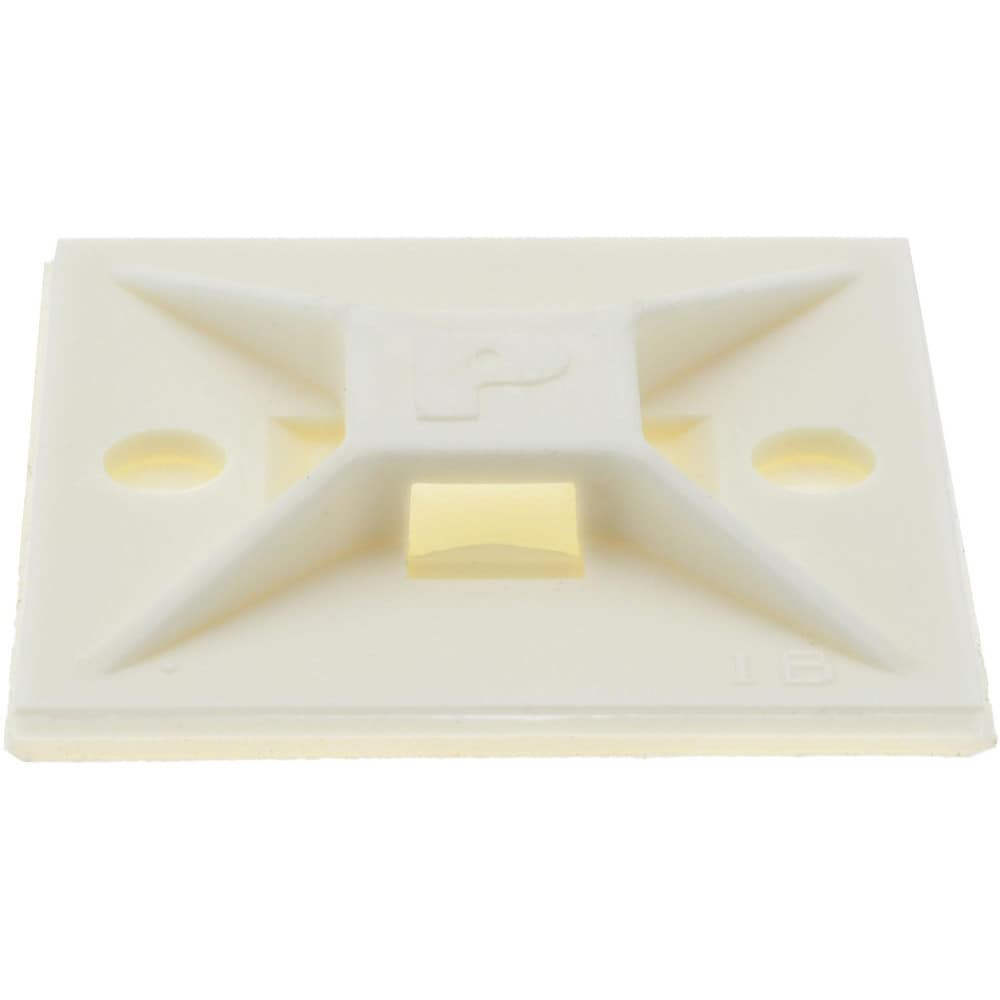 Panduit ABM112-A-C White, Nylon, Four Way Cable Tie Mounting Base