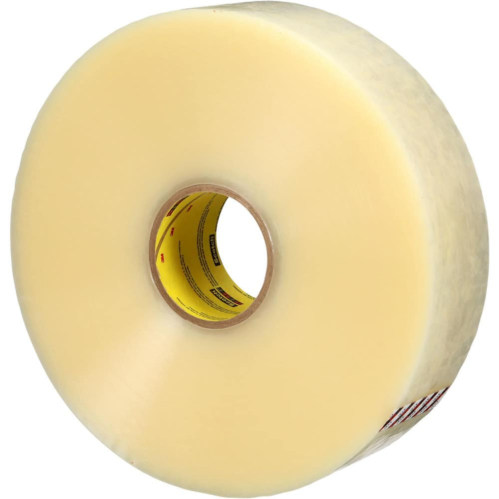 3M Box Sealing & Label Protection Tape; Overall Thickness: 1.6mil; Overall Length: 54.68; Overall Width: 4; Tensile Strength: 30lb/in; Adhesive Type: Hot Melt 7100292345