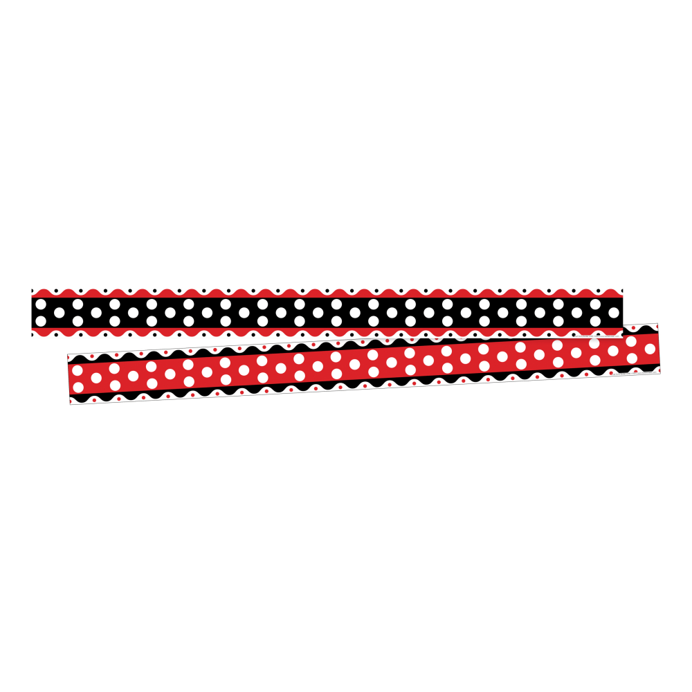 BARKER CREEK PUBLISHING, INC. Barker Creek BC3687  Double-Sided Border Strips, 3in x 35in, Just Dotty, Set Of 24