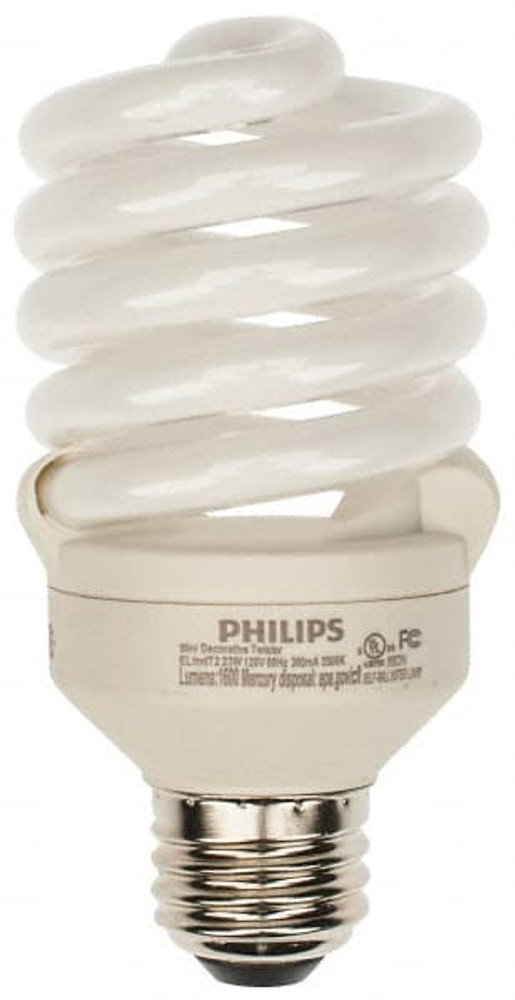 Philips 414052 Fluorescent Residential & Office Lamp: 23 Watts, EL/mDT, Medium Screw Base