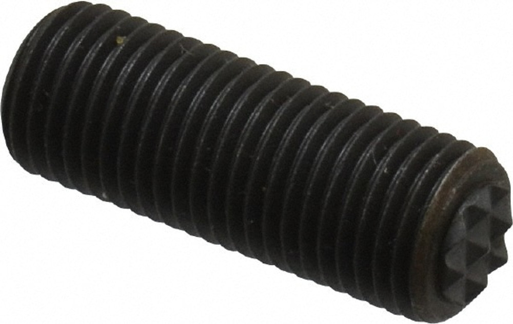 Fairlane PG-0231 Serrated Tooth, 3/8-24, 3/16" Internal Hex, 1" Thread Length, Black Oxide Finish, Fully Threaded, Adjustable Positioning Gripper