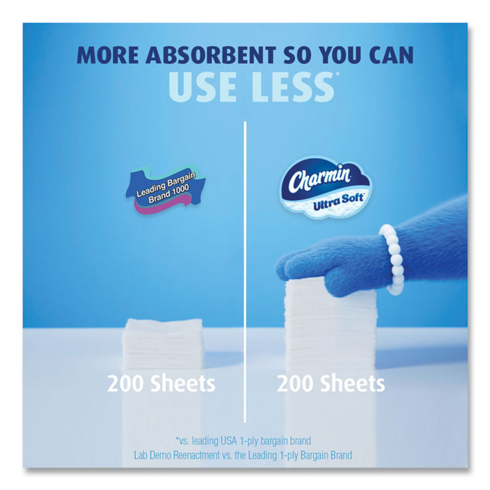 PROCTER & GAMBLE Charmin® 08806PK Ultra Soft Bathroom Tissue, Septic Safe, 2-Ply, White, 224 Sheets/Roll, 4 Rolls/Pack