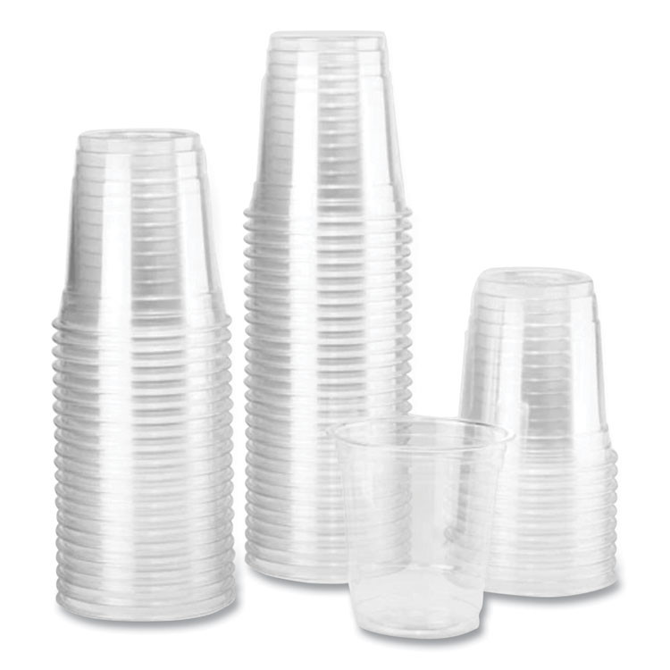 KARAT BY LOLLICUP CKC8 PET Plastic Cups, 8 oz, Clear, 1,000/Carton