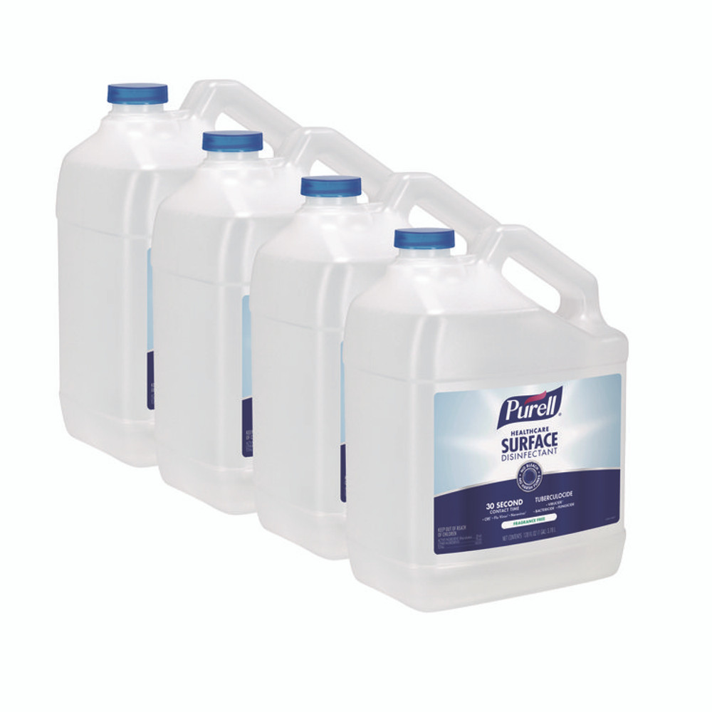 GO-JO INDUSTRIES PURELL® 434004 Healthcare Surface Disinfectant, Fragrance Free, 128 oz Bottle, 4/Carton