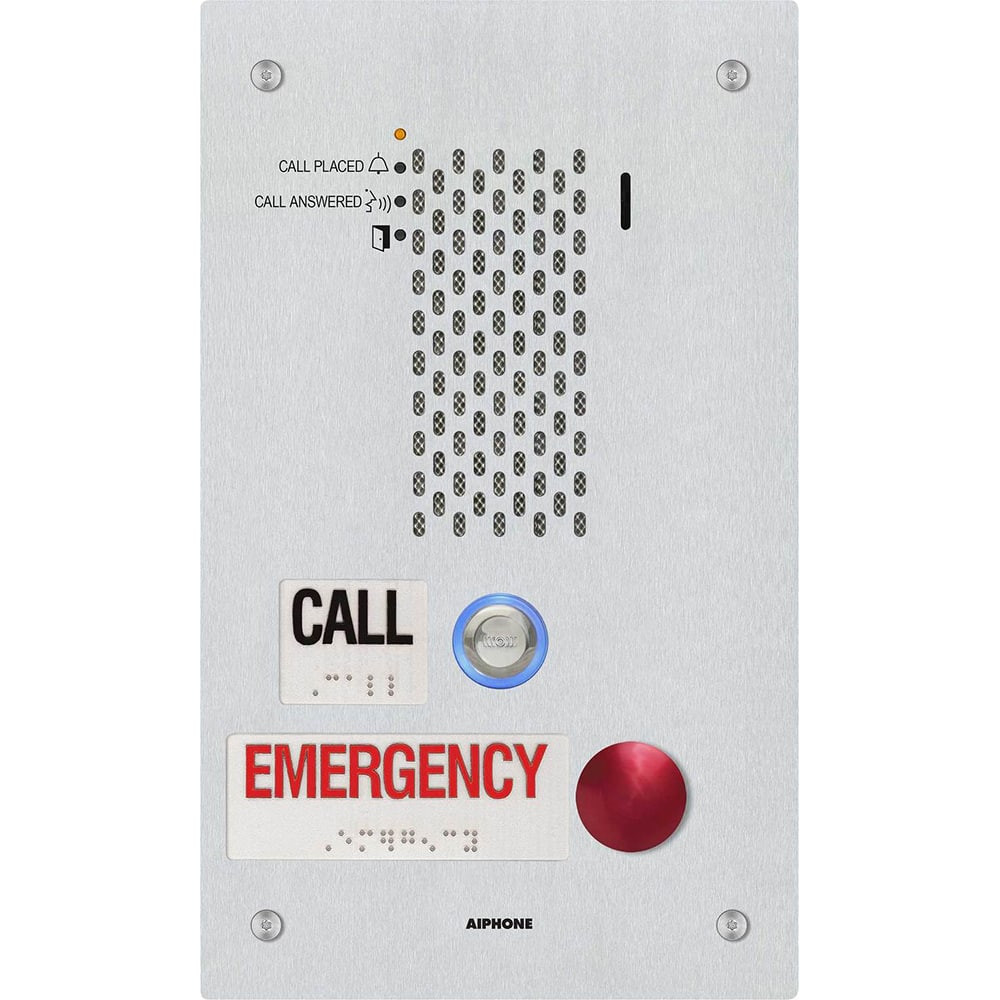 Aiphone IX-SSA-2RA Intercoms & Call Boxes; Intercom Type: Audio Door Station ; Connection Type: Corded ; Number of Stations: 1 ; Height (Decimal Inch): 11.687500 ; Depth (Decimal Inch): 3.0000 ; Depth (Inch): 3