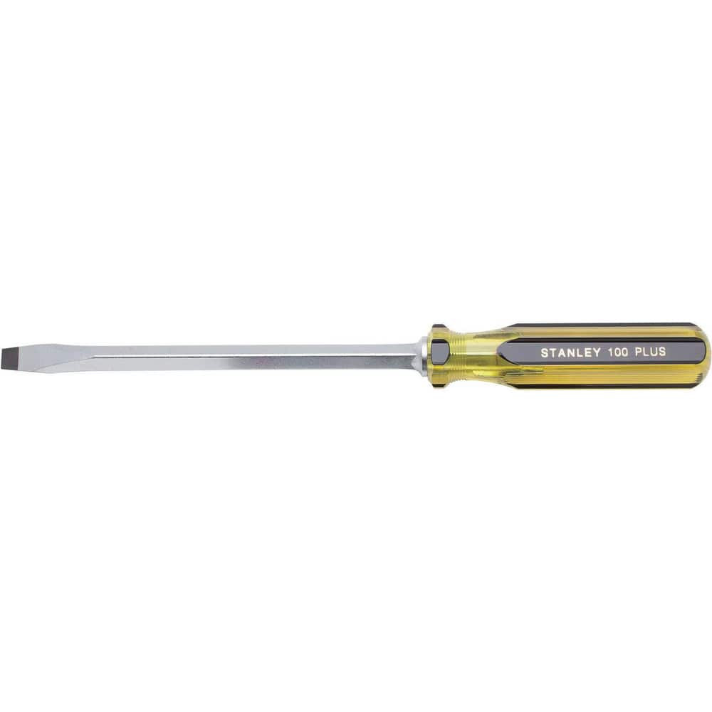Stanley 66-178-A Slotted Screwdriver: 3/8" Width, 13-1/4" OAL, 8" Blade Length