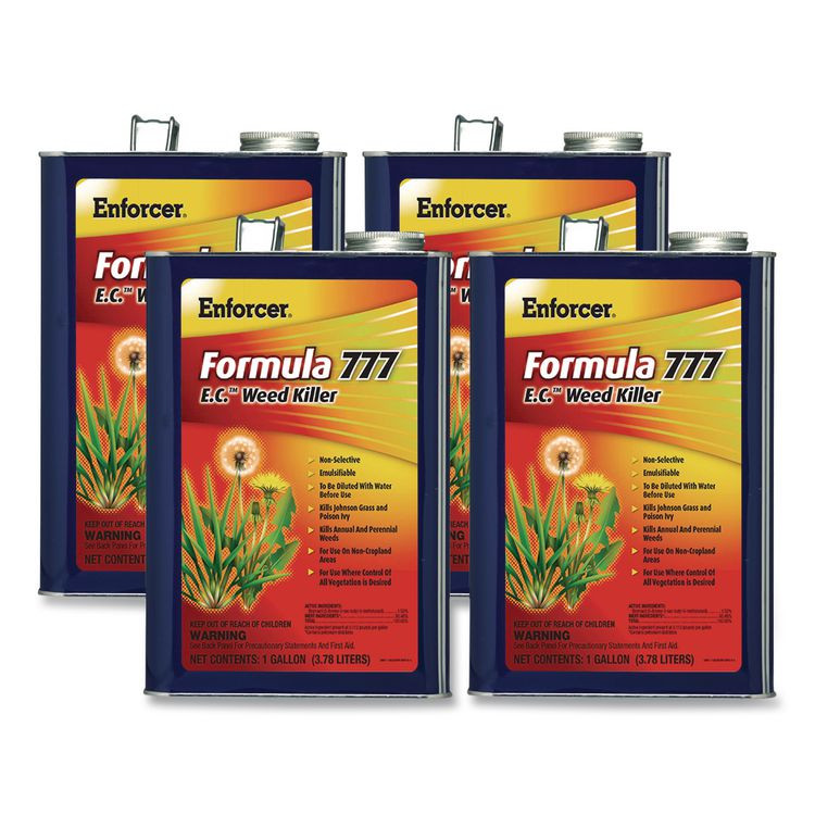 ZEP INC. Enforcer® 136423 Formula 777 E.C. Weed Killer, Non-Cropland, 1 gal Can, 4/Carton
