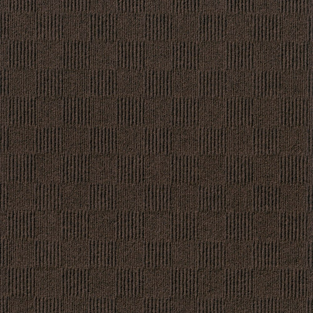 OZITE CORPORATION Foss Floors 7CDMN1715PK  Crochet Peel & Stick Carpet Tiles, 24in x 24in, Mocha, Set Of 15 Tiles