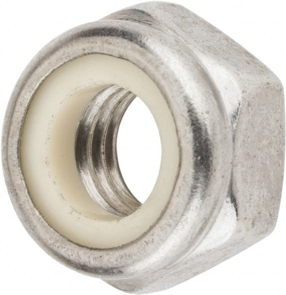 Value Collection MANL010CP Hex Lock Nut: Nylon Insert, Nylon Insert, Grade 18-8 & A2 Stainless Steel, Uncoated