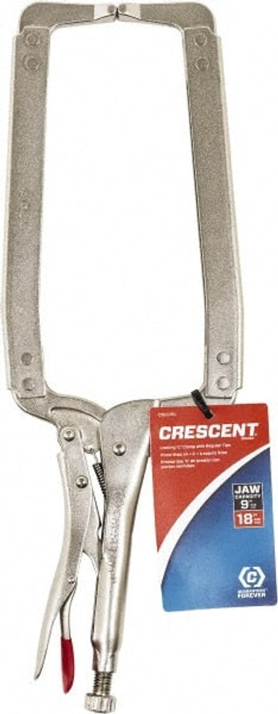 Crescent C18CCRN Locking Plier: 9.25'' Jaw Capacity, C-Clamp Jaw
