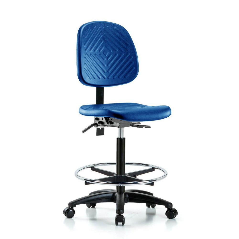 Blue Ridge Ergonomics MSC44801 Task Chair: Polyurethane, Blue