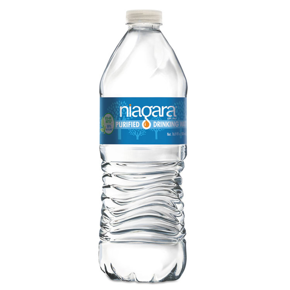 NIAGARA BOTTLING 05L24PLT Purified Drinking Water, 16.9 oz Bottle, 24/Pack, 2016/Pallet