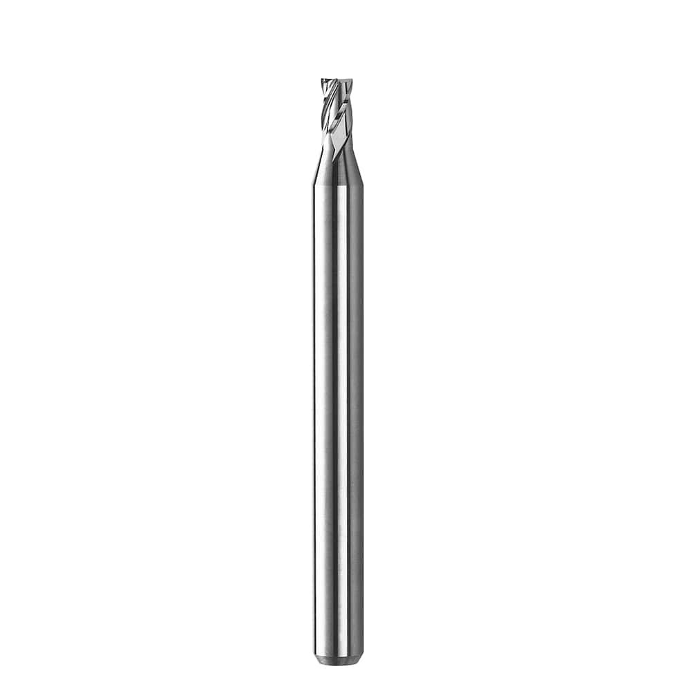 SGS 02318 Square End Mill: 0.011'' Dia, 0.033'' Shank Dia, 1.5'' OAL, 4 Flutes, Solid Carbide