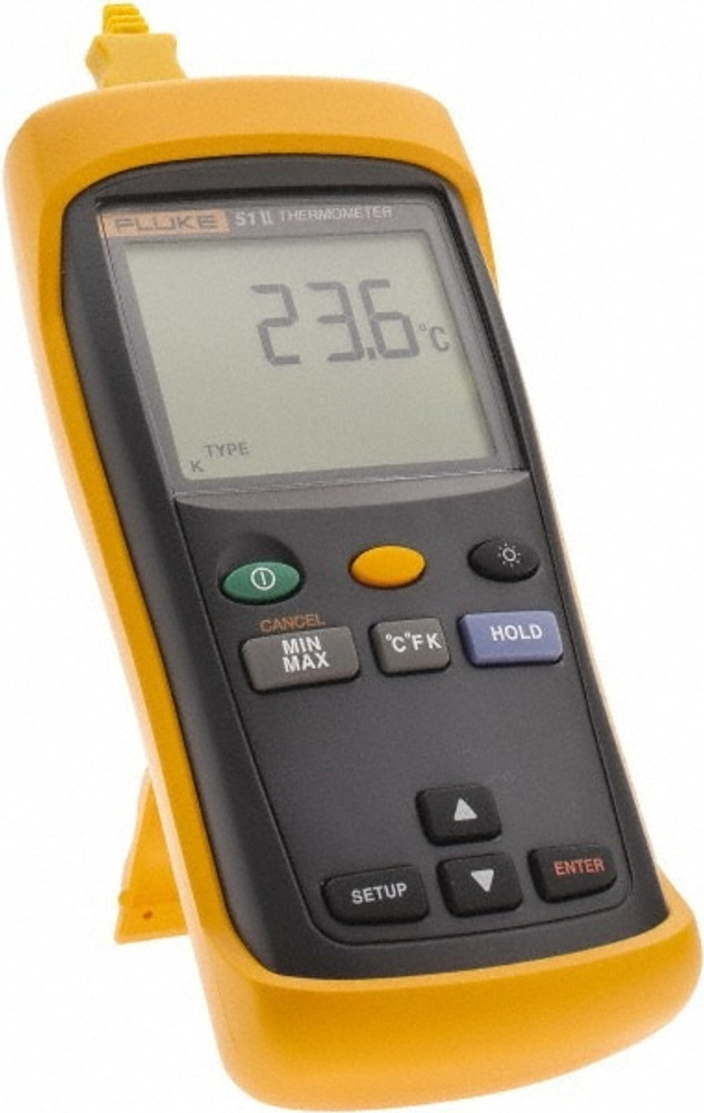 Fluke FLUKE-51-2    6 Digital Industrial Thermometer: 1,600 ° F, Thermocouple: J, K, T, E & N Sensor