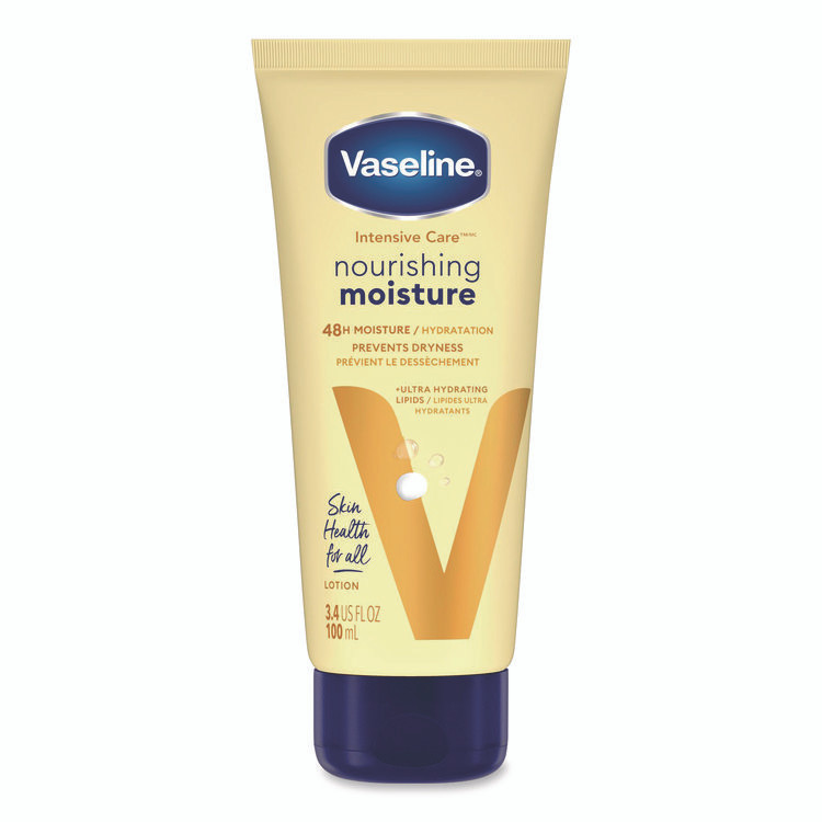 UNILEVER Vaseline® 04448EA Intensive Care Nourishing Moisture Body Lotion, 3.4 oz Squeeze Tube