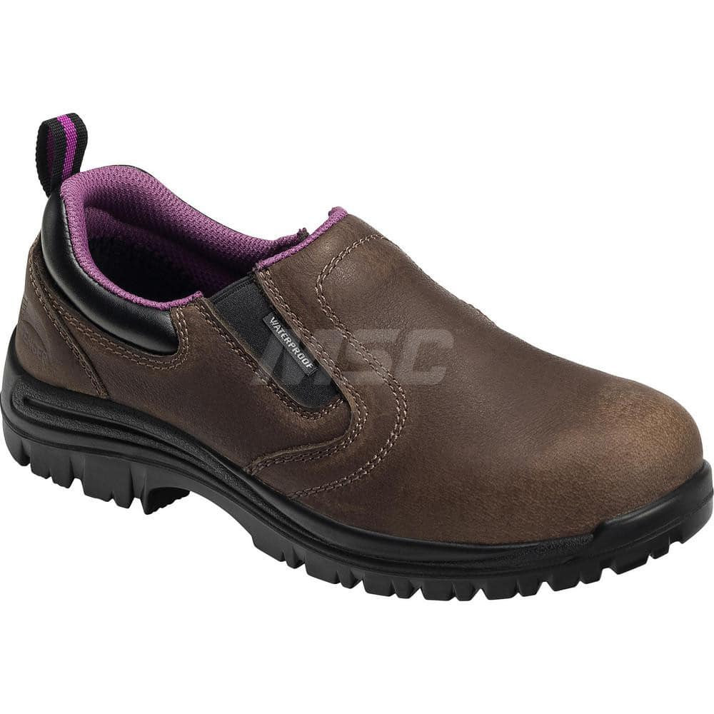 Footwear Specialities Int'l A7165-6.5W Work Shoe: Size 6.5, 3" High, Leather, Composite & Safety Toe, Safety Toe