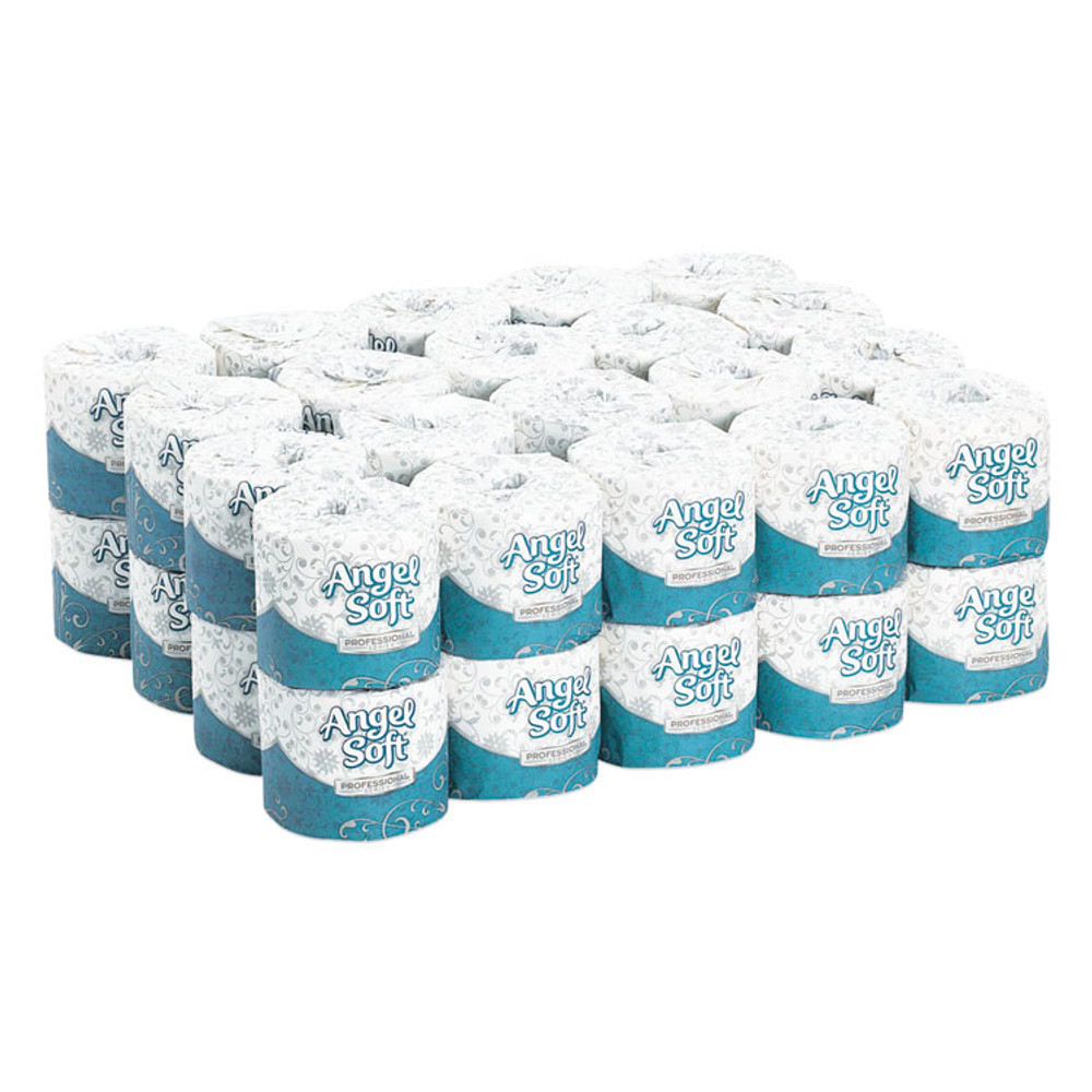 GEORGIA PACIFIC Professional 16840 Angel Soft ps Premium Bathroom Tissue, Septic Safe, 2-Ply, White, 450 Sheets/Roll, 40 Rolls/Carton