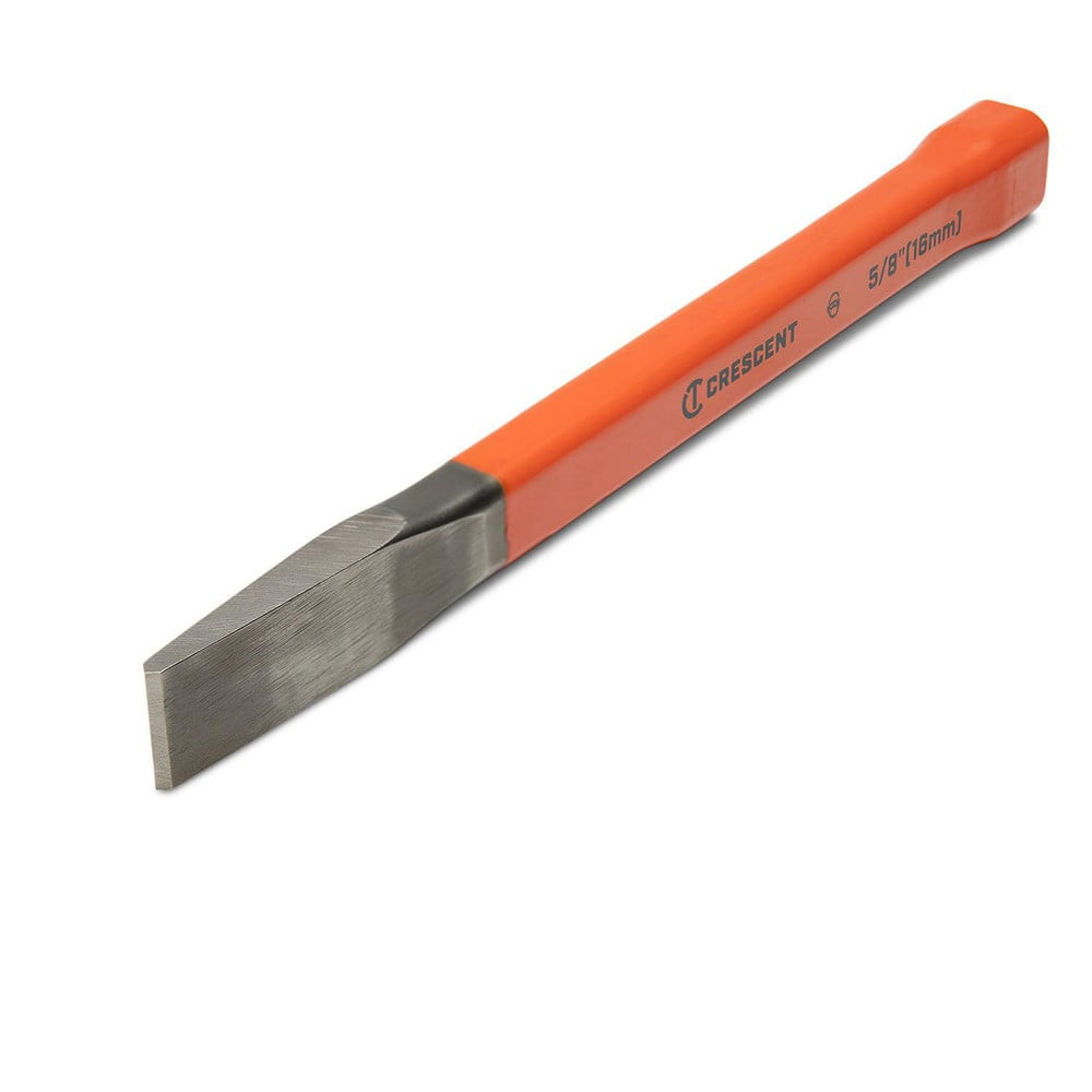 Crescent CCOCH58 Cold Chisel: 0.65" Blade Width, 7-1/2" OAL, Straight Tip