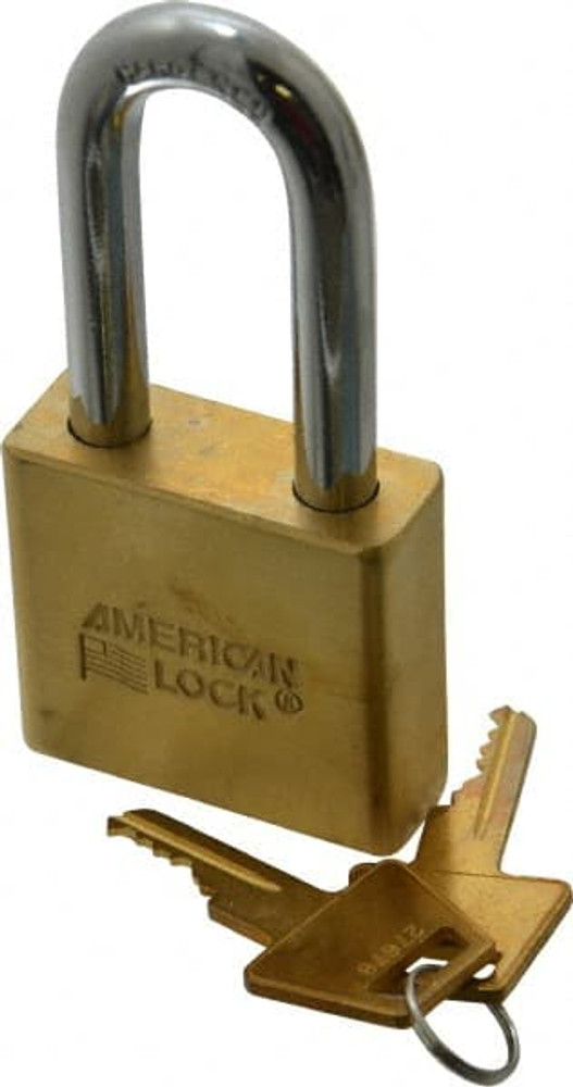 American Lock A5571KA-27678 Padlock: Brass & Steel, Keyed Alike, 2" Wide