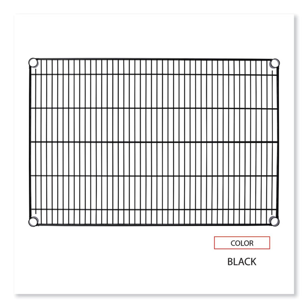 ALERA SW58-3624BL Industrial Wire Shelving Extra Wire Shelves, 36w x 24d, Black, 2 Shelves/Carton
