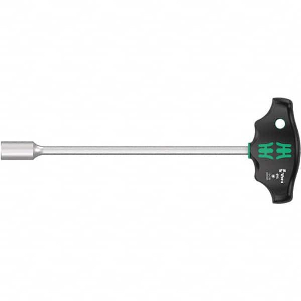 Wera 05023391001 Nut Driver: 12 mm Drive, Solid Shaft, T-Handle, 279 mm OAL