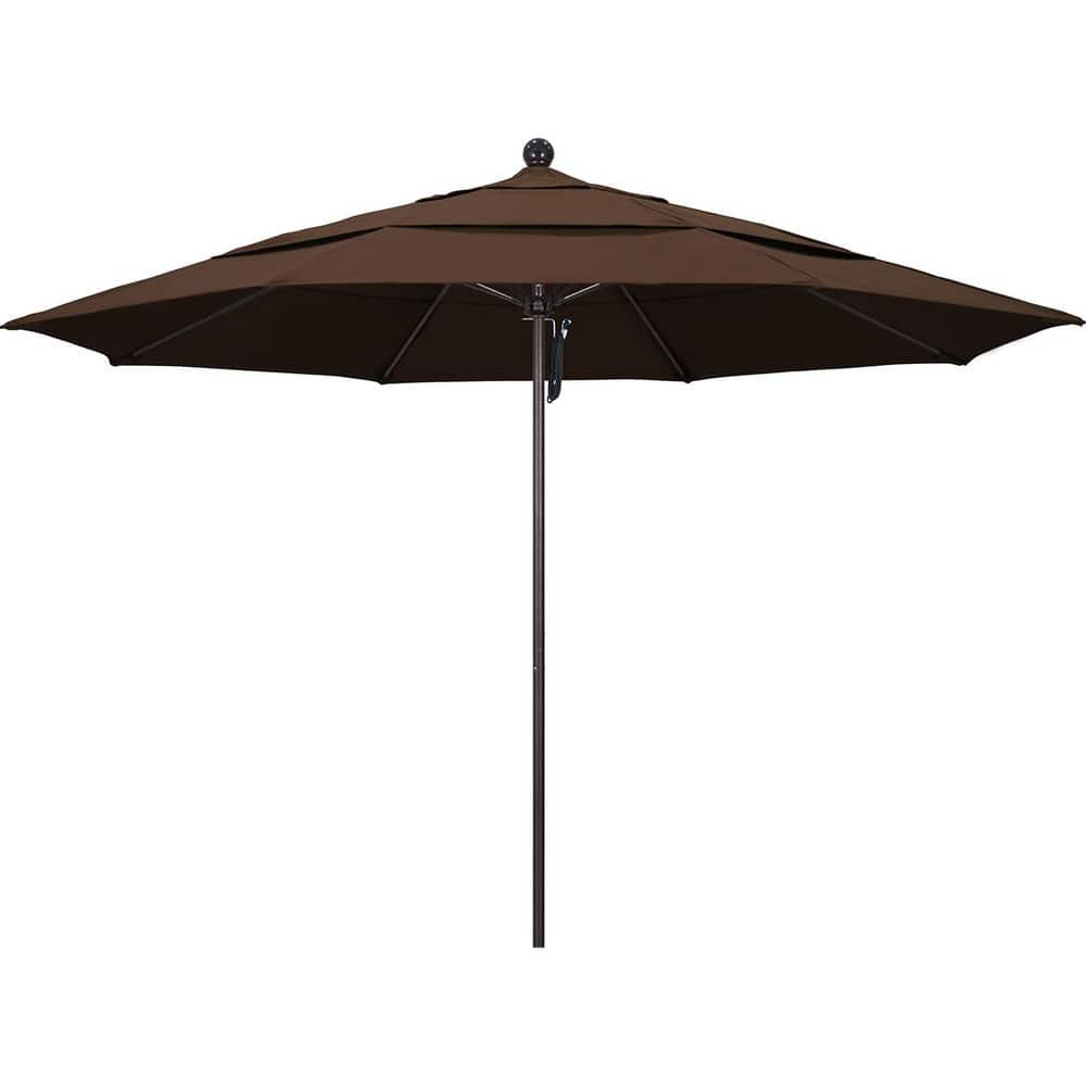 California Umbrella 194061619308 Patio Umbrellas; Fabric Color: Mocha ; Base Included: No ; Fade Resistant: Yes ; Diameter (Feet): 77 ; Canopy Fabric: Pacifica