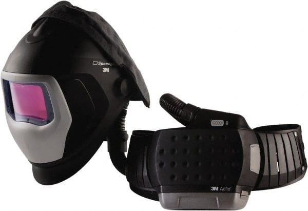 3M PAPR Hard Hat with Face Shield: 9100 XXi, HE Filter, Li-Ion Battery 7100200574