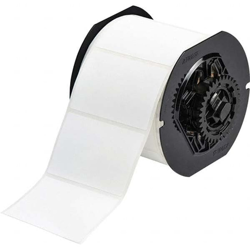 Brady 142958 Label Maker Label: White, Polyester, 500 per Roll