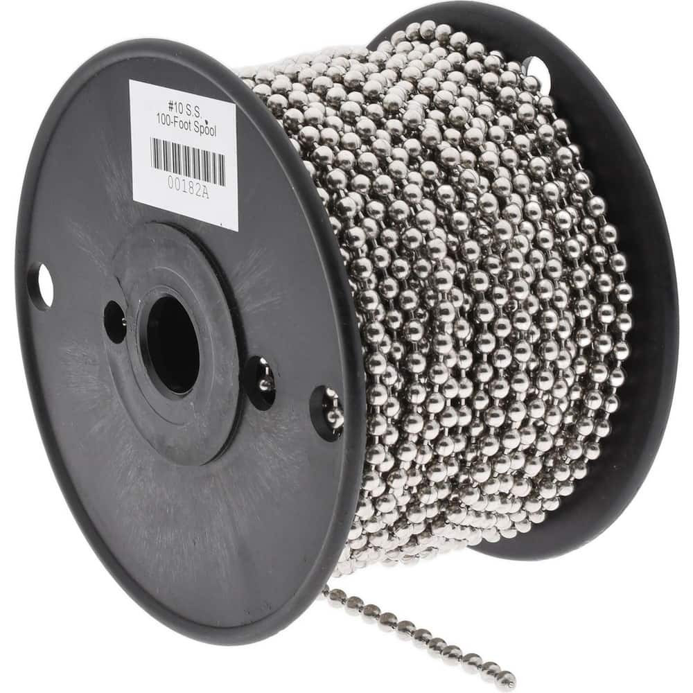 MSC 00182A Number 10 Trade Size Stainless Steel Ball Chain